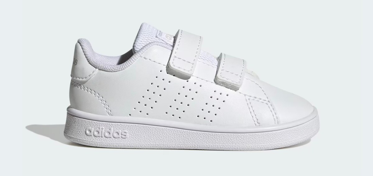 Adidas Advantage Kids in Weiß — Kinder-Sneaker für Custom-Druck bei Del Pepe